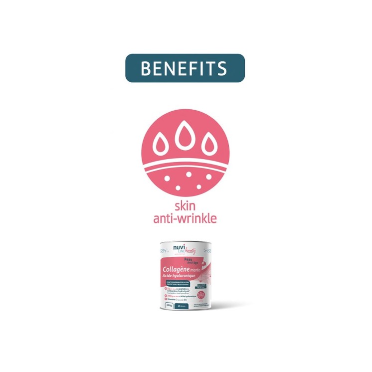 Marine collagen for the skin with hyaluronic acid and vitamin C