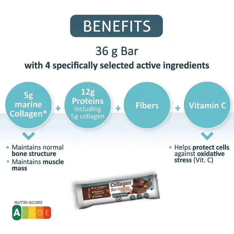 Marine collagen protein bar - Chocolate hazelnut flavour