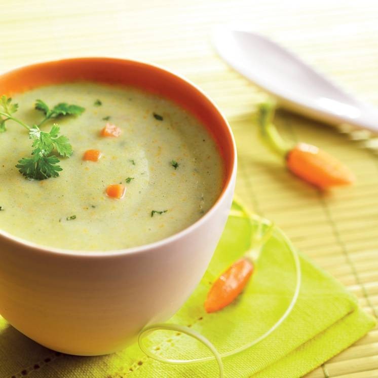 Protein-rich vegetable soup, Vegetable protein soup I Nuviline