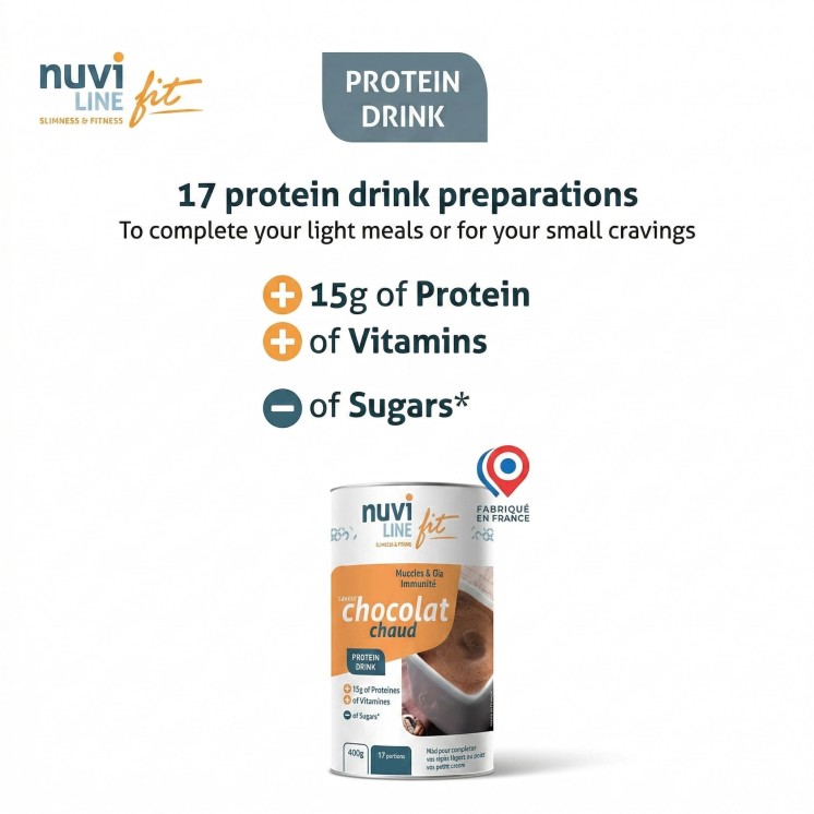 Hot Chocolate Protein Drink, Chocolate Protein Drink by Nuviline