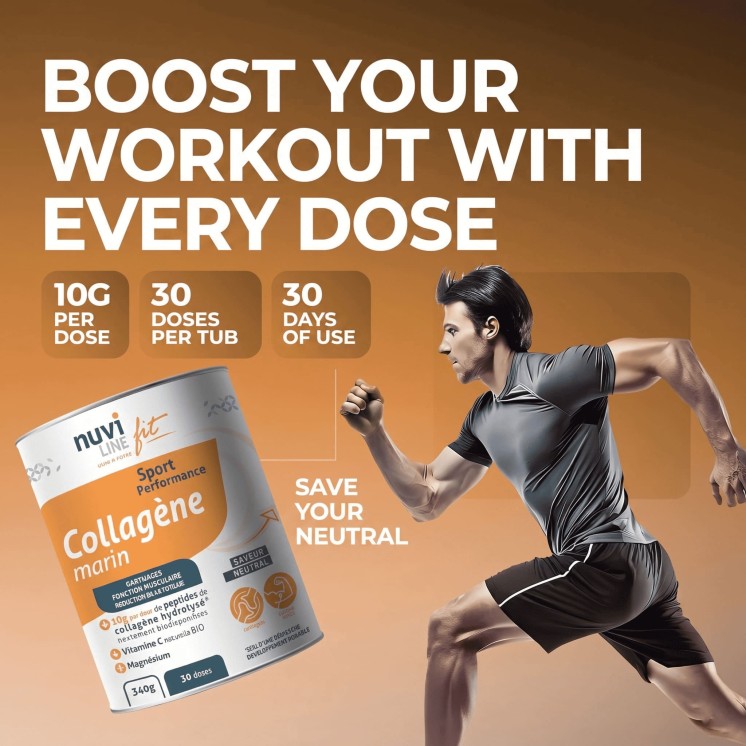 Sport marine collagen with magnesium and vitamin C