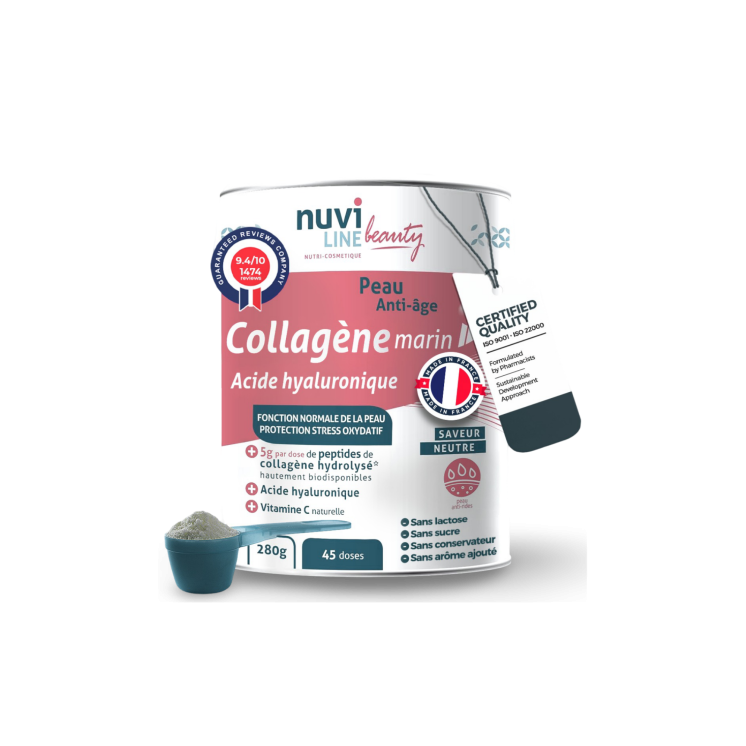 Marine collagen for the skin with hyaluronic acid and vitamin C