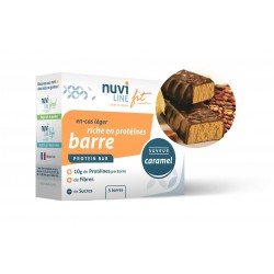 Barre caramel riche en protéine