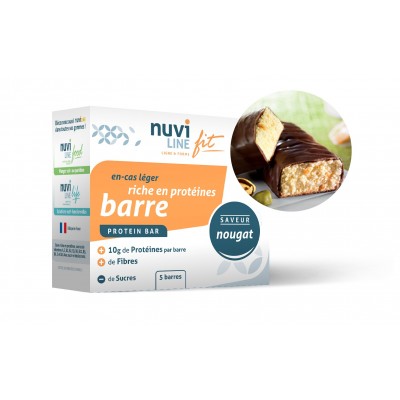 Barre nougat riche en protéine