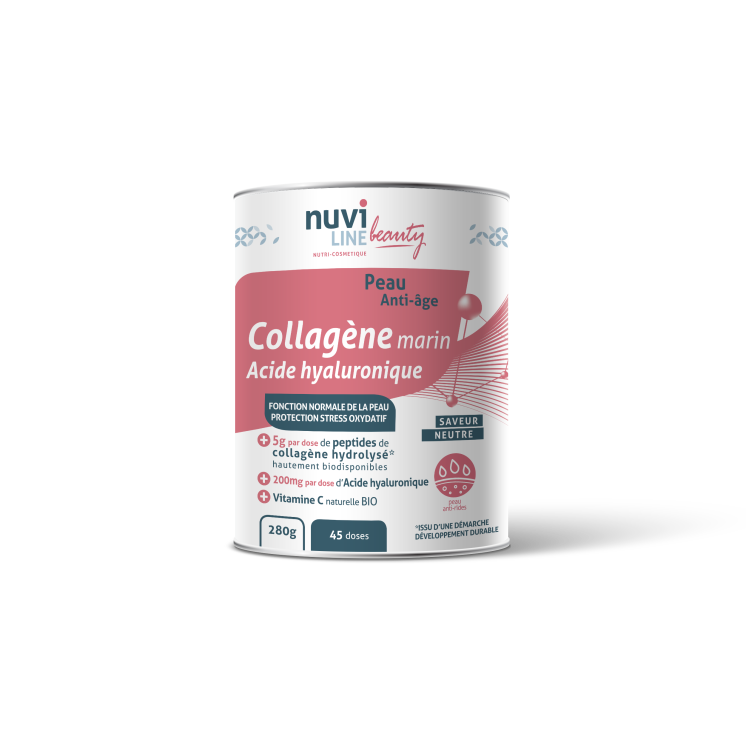 Marine collagen for the skin with hyaluronic acid and vitamin C