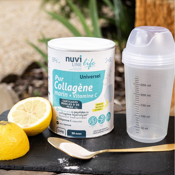 Pure marine collagen with natural vitamin C and lemon flavour